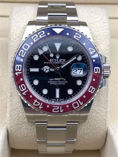 rolex gmt pepsi oyster bracelet 2021